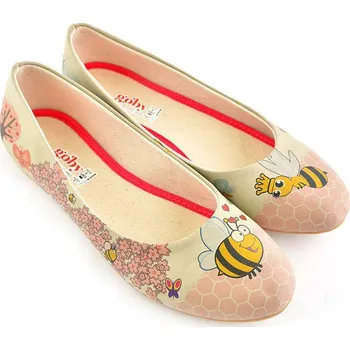Dámské baleríny Goby Beige/ Bunt 609240 40