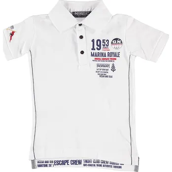 Chlapecké tričko Tričko Geographical Norway Weiß 3512701 140