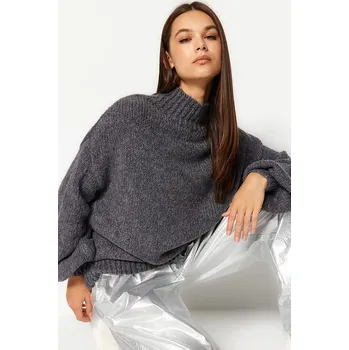Dámský svetr trendyol Anthrazit 3849667 XS
