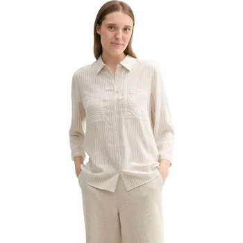 Dámské tričko Tom Tailor Beige/ Weiß 3280913 36