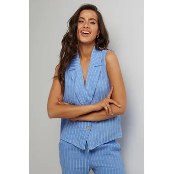 Dámská vesta Vesta Le Monde du Lin Hellblau 5101623 38/40