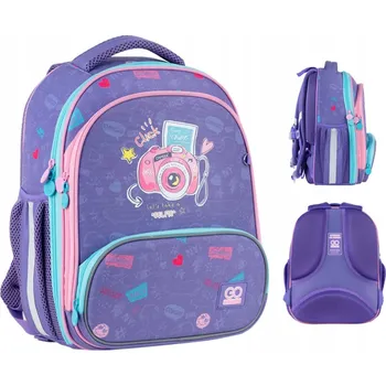 Školní batoh ŠKOLNÍ BATOH ŠKOLNÍ AKTovka VÍCEKOMOROVÁ PRO DÍVKY FIALOVÁ GoPack