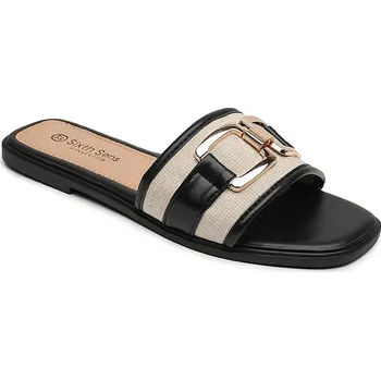 Dámské žabky Sixth Sens Schwarz/ Beige 6897032 37