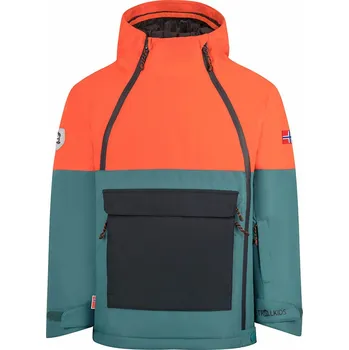 Dívčí bunda Trollkids Blau/ Orange 938751 116