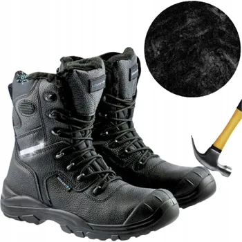 Pracovní obuv Zateplené pracovní boty s ocelovou špičkou Wetter S3 SRC Hogert Černé, velikost 44