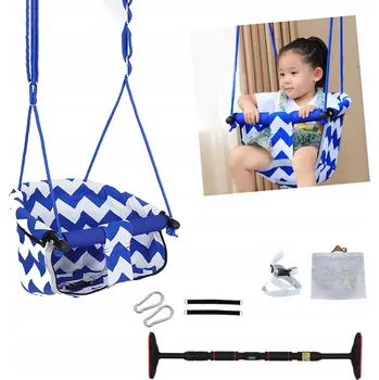 Dětská houpačka Kbelíková houpačka MatMay pro děti od 6 měsíců + kovová, nosnost 100 kg