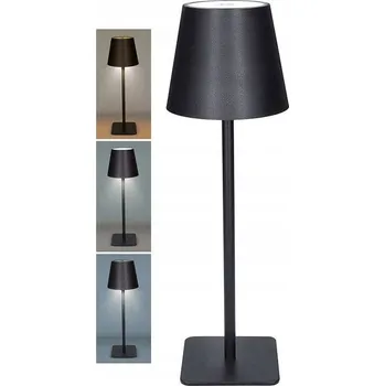 Lampička Solight LED nabíjecí lampička Lucca, 120lm, CCT, stmívání, černá