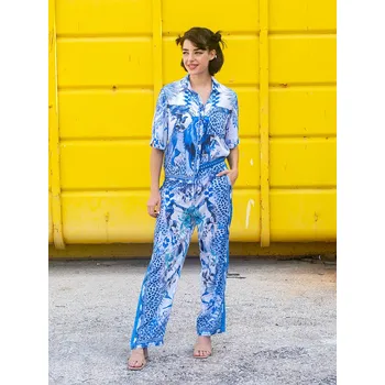 Dámské kalhoty Isla Bonita by SIGRIS Blau 3670022 L