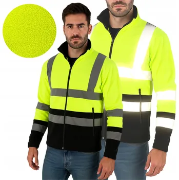 Pánská mikina PRACOVNÍ FLEECE pánský Reflexní Mikina pracovní Fleecová Reflexní Zateplená