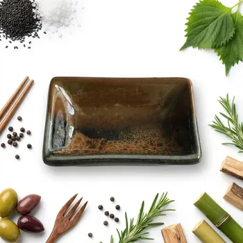 MISKA TALÍŘ NÁDOBA NA OMÁČKY DIPY OMÁČNÍK OBDÉLNÍKOVÁ KERAMICKÁ 30ML