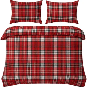 Povlečení POVLEČENÍ VÁNOČNÍ SADA 140x200 + 1 x 70x80cm Oboustranné -