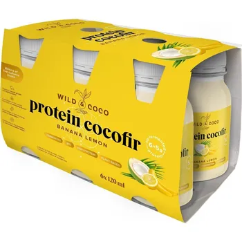 Protein Wild & Coco BIO Protein cocofir Banán a citron (6×120 ml)