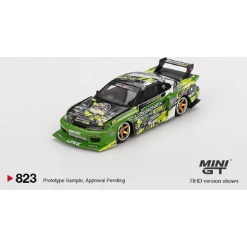 auto na autodráhu MINI GT Nissan LB-Super Silhouette S15 Silvia #555 V2 2024 Formula Drift Ja