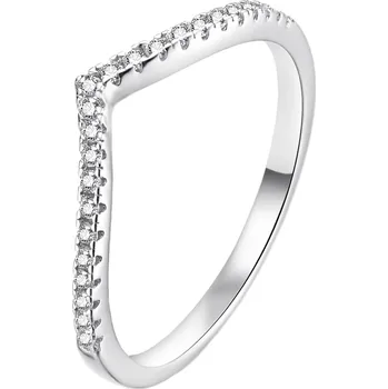 Prsten Elegantní stříbrný prsten se zirkony AGT-R41W Agato / Obvod: 52 mm - 52 mm