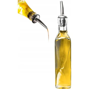 Nádoba na olej a ocet SKLENĚNÁ LÁHEV NA OLEJ A OCET S DÁVKOVAČEM DO KUCHYNĚ, 250 ML
