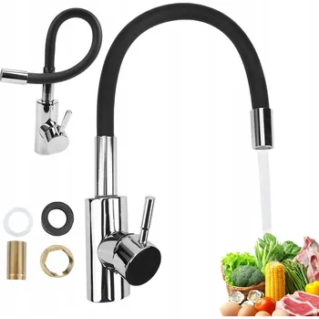 Vodovodní baterie Stojánková kuchyňská baterie Prime Kuchnia černá