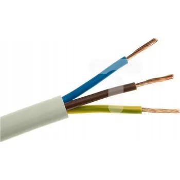 elektrický kabel Dílenský kabel H05VV-F (OWY) 3x1,5 bílý /25 m/