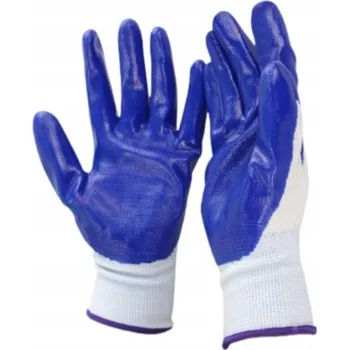 Pracovní rukavice Pracovní rukavice modré, 6 párů, vel 8-M, potažené polyester