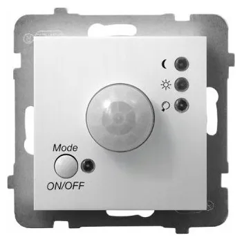 Pohybové čidlo Jednopólový vypínač Klasický podomítkový Ospel bílý ŁP-16U/M/00