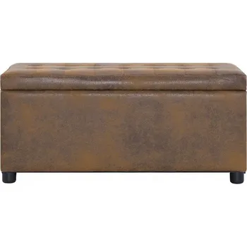 Lavice s úložným prostorem VidaXL 87,5 x 40 x 36 cm hnědá