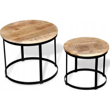 Konferenční stolek Stolek VidaXL kulatý 40 x 40 x 35 cm, vícebarevný