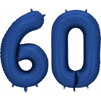 Balónek Balónky číslo 60, tmavě modré, 86 cm. balónky, dekorace.