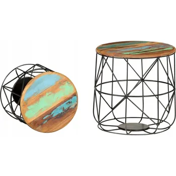 Konferenční stolek Konferenční stolek VidaXL kulatý 45 x 0 x 45 cm, vícebarevný