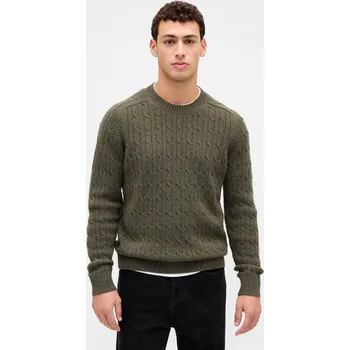 Pánský svetr GAP svetr zelený kulatý, velikost L