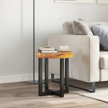 Konferenční stolek vidaXL Konferenční stolek 40 x 45 cm masivní teak a polyresin