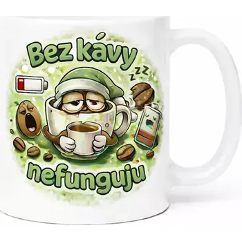Hrnek 330 ml bez kávy nefunguju zelený zelený CZ