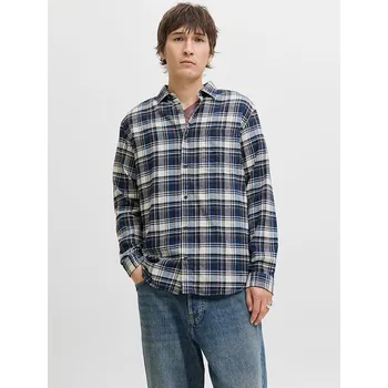 Pánská košile Košile Jack & Jones Dunkleblau/ Weiß 404268 L