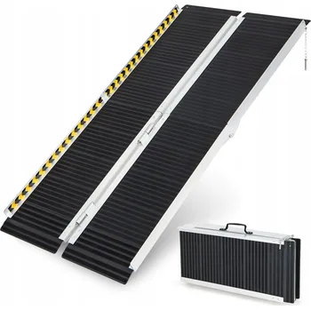 Nakládací rampa pro vozidlo ALUMINIOWA SKLÁDACÍ RAMPA PRO VOZÍKY, KOLA, NÁJEZDY, SKLÁDACÍ 152X74X8, 270 KG