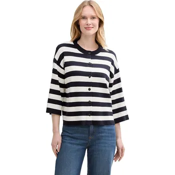 Dámské tričko Tom Tailor Dunkelblau/ Creme 9108801 XS