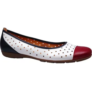 Dámská obuv Letní vycházková obuv-baleríny, Gabor, bílo-tmavě modro-červená: 28,7 43 (22944-22946)