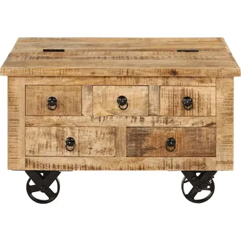 Konferenční stolek Čtvercový stolek VidaXL 40 x 70 x 40 cm, odstíny růžové