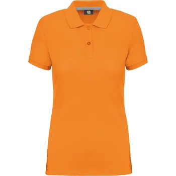 Dámské tričko WK DESIGNED TO WORK WK 275 / Dámská pracovní polokošile z těžké bavlny - oranžová XS