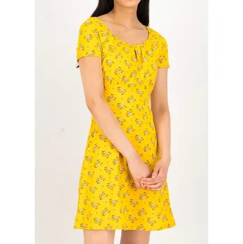 Dámské šaty Šaty Blutsgeschwister Gelb/ Weiß 5555336 L