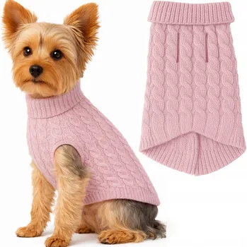 Obleček pro psa Obleček pro psa kočku Teplý Zimní Svetr Oblečení na Zimu Rolák S