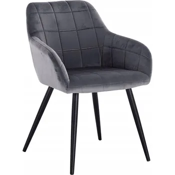 Jídelní židle Židle Woltu šedý velur 1 ks