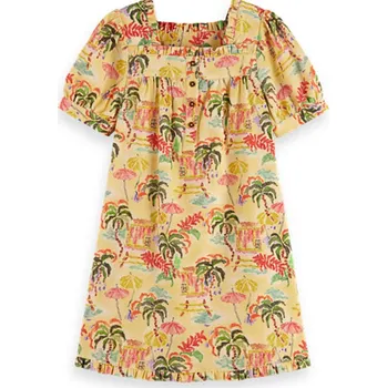 Dívčí šaty Scotch & Soda Gelb/ Grün 963657 128