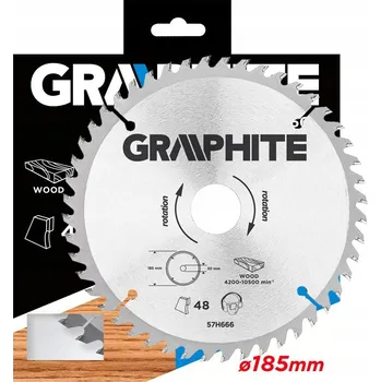 Pilový kotouč Řezný kotouč Graphite 57H666 30 x 185 mm, 48 zubů