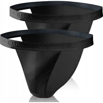 Kalhotky Pánské slipy bavlněné pohodlné kalhotky s ozdobnou gumou 2 PACK černé *XL