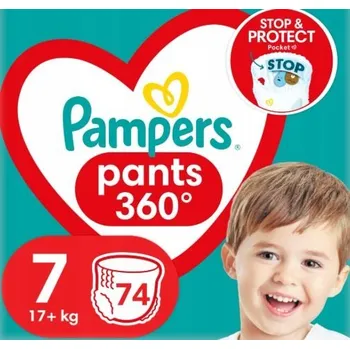 Plenkové kalhoty Plenkové Kalhotky Pampers Pants Velikost 7 74 ks