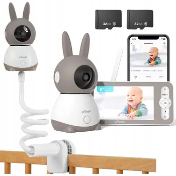 IP kamera Elektronická chůvička ANNKE Tivona Pro 1080p, 5" monitor, kamera s VOX, IR noční vidění, 2x zoom