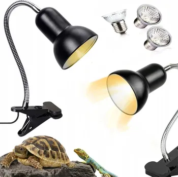 Osvětlení do terária VÝHŘEVNÁ LAMPA PRO ŽELVY, ŽÁROVKY UVA UVB VÝHŘEVNÁ LAMPA PRO PLAZY DO TERÁRIA