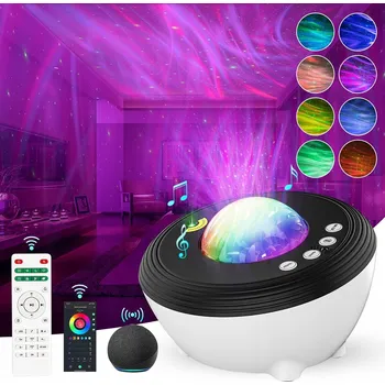 Dětské svítidlo PROJEKTOR NOČNÍ OBLOHY AURORA DĚTSKÝ POKOJ BLUETOOTH DÁLKOVÉ OVLÁDÁNÍ + APLIKACE