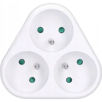 Elektrická zásuvka Elektrická Zásuvka rozbočka Solight bílá