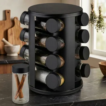 Nádobí Sada kořenek Konighoffer Favaro 16 kusů černá