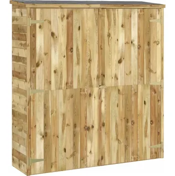 Zahradní domek vidaXL Zahradní kůlna na nářadí 163x50x171 cm masivní borové dřevo [318198]