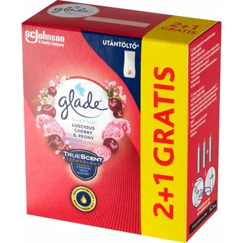 Osvěžovač vzduchu Glade Touch&Fresh Luscious Cherry&Peony Náhradní náplň do osvěžovače vzduchu 3 x 10 ml